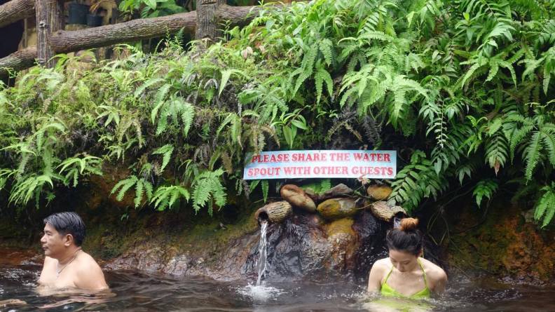 water source of red rock hot spring